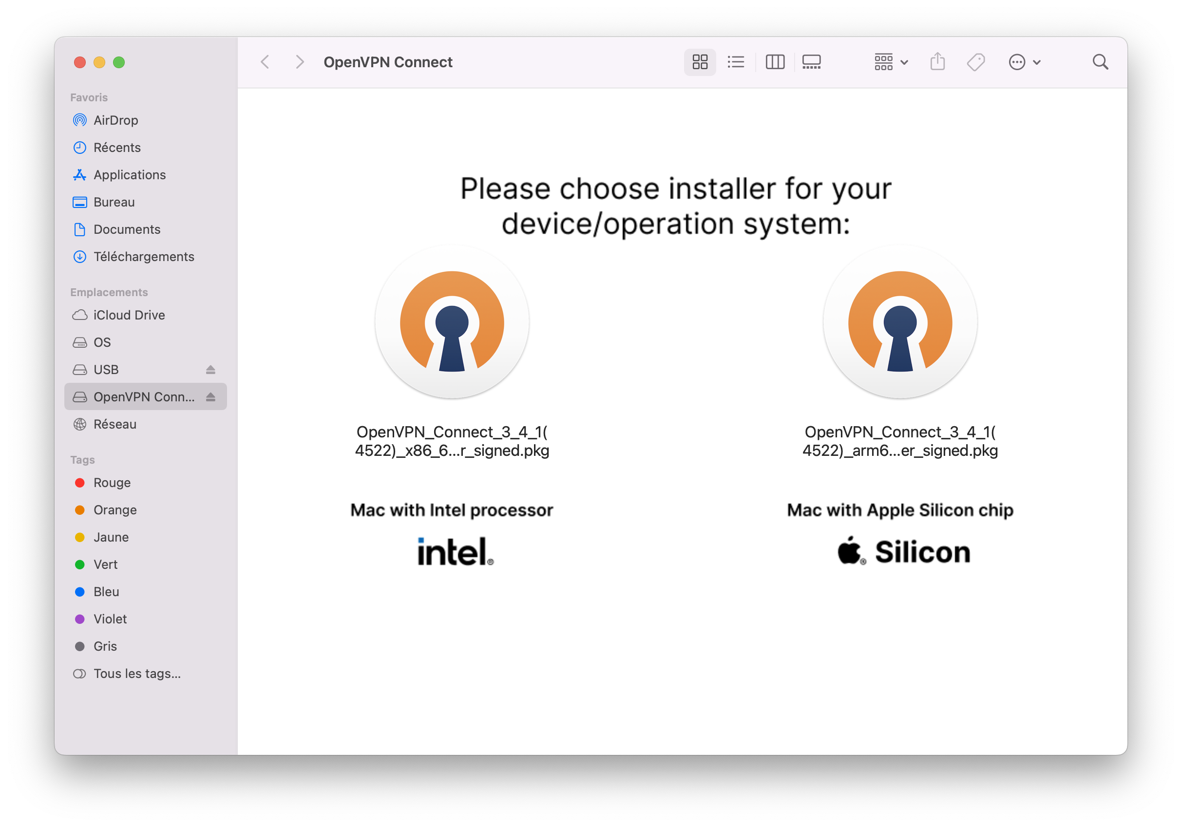 Installation OpenVPN macOS